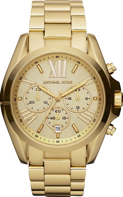 michael kors damenuhr gold blau bradshaw|Michael Kors watch reviews.